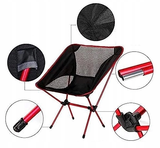 KRZESŁO WĘDKARSKIE TURYSTYCZNE FOTEL SKŁADANE RYBY Marka inna