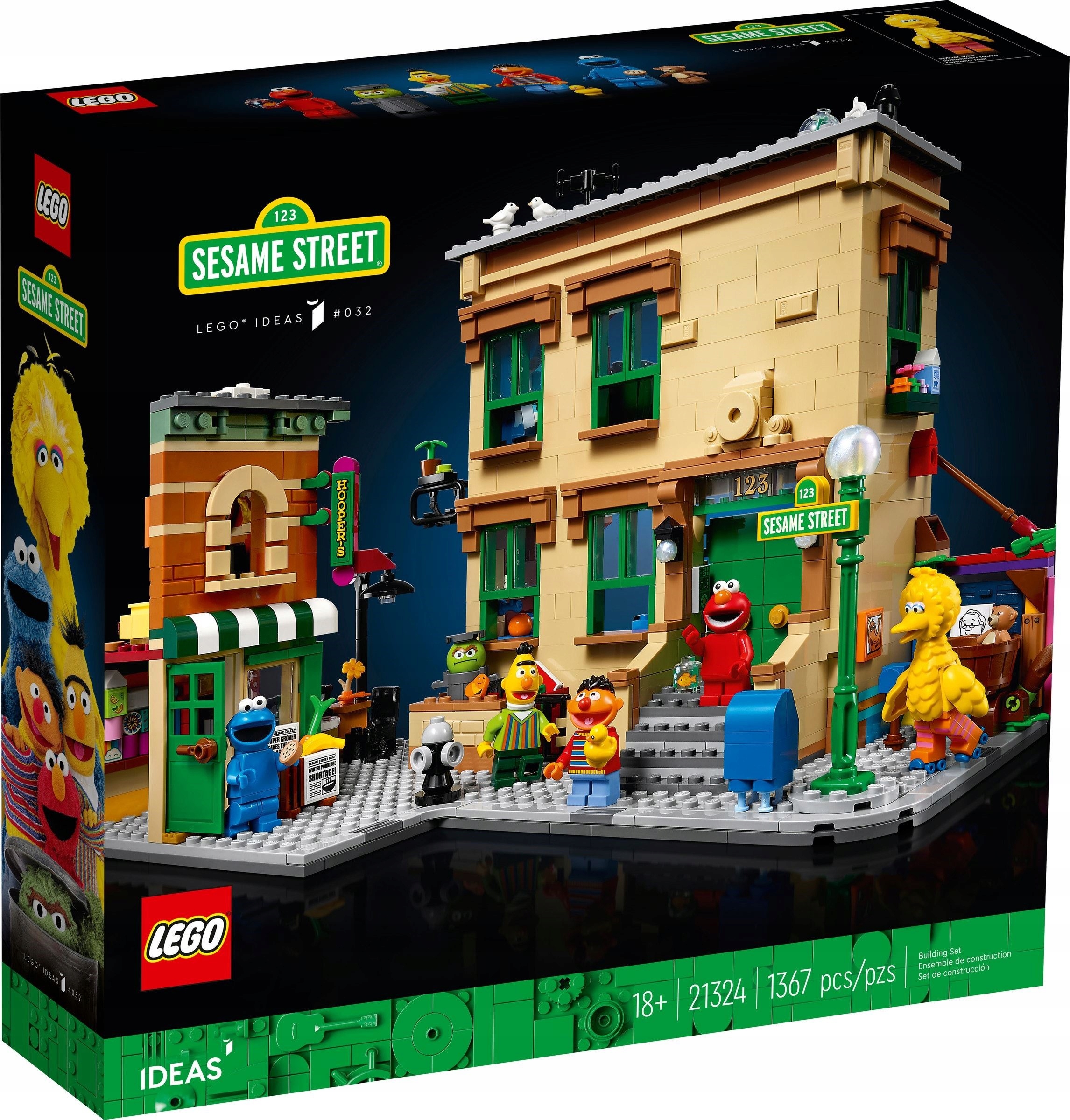 

Lego Ideas 123 Ulica Sezamkowa 21324 18 lat +