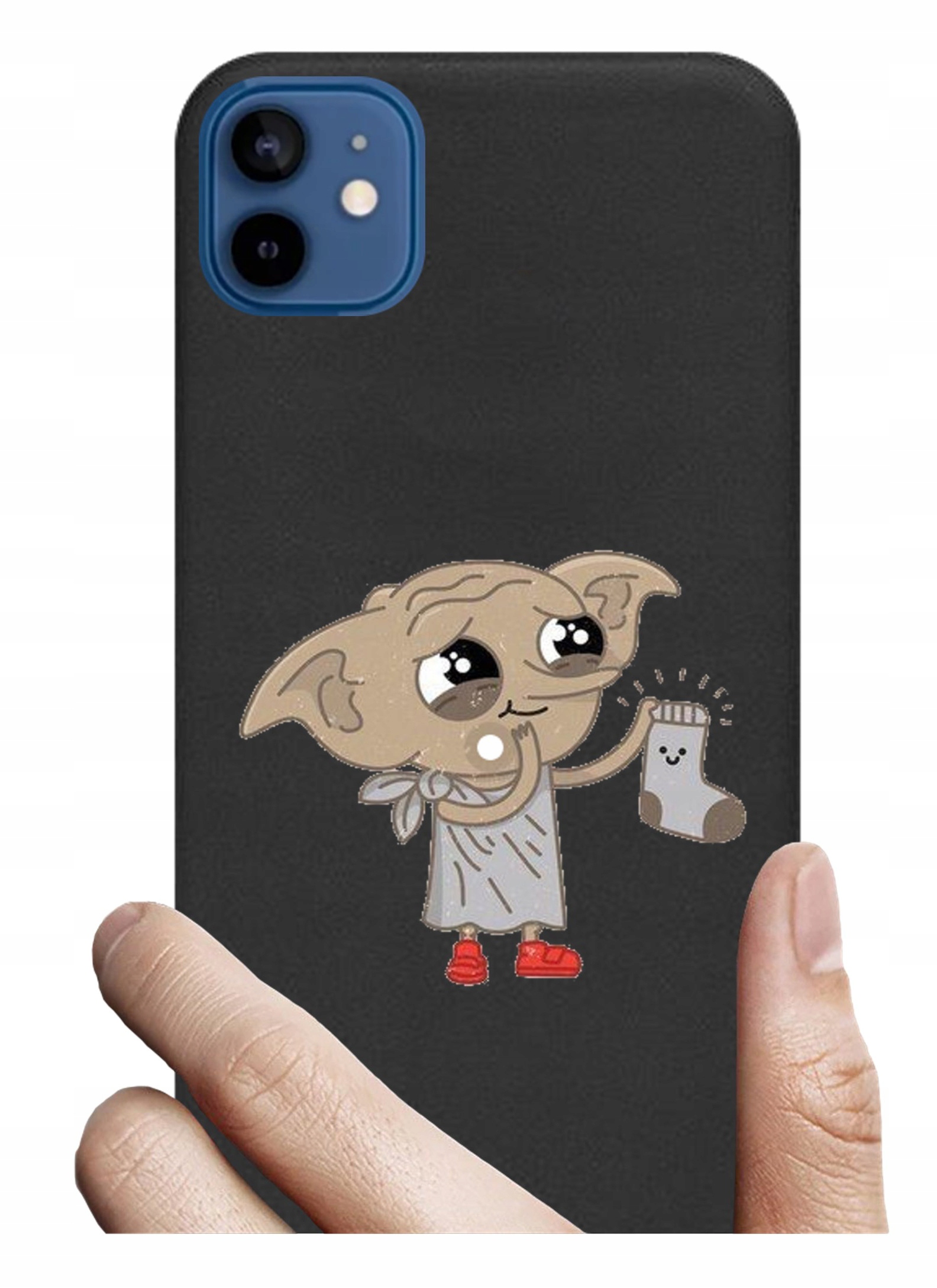 

Etui czarne matt do Apple Iphone 12 wzory nadruki