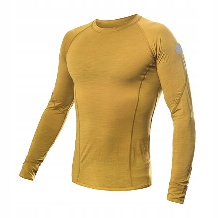Sensor Merino Air pánské triko dl.rukáv mustard velikost S