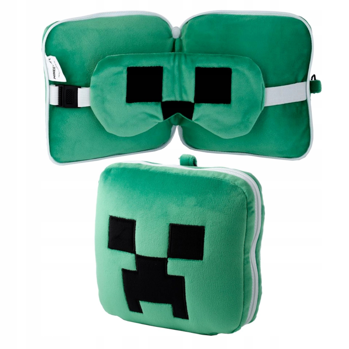 Minecraft poduszka maska na oczy, do domu i w podróż Creeper nagrodzona
