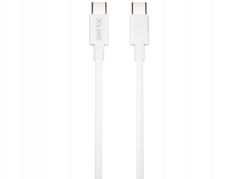 

Biały Kabel Usb Typ C Usb Typ C Xline 60W 1 m