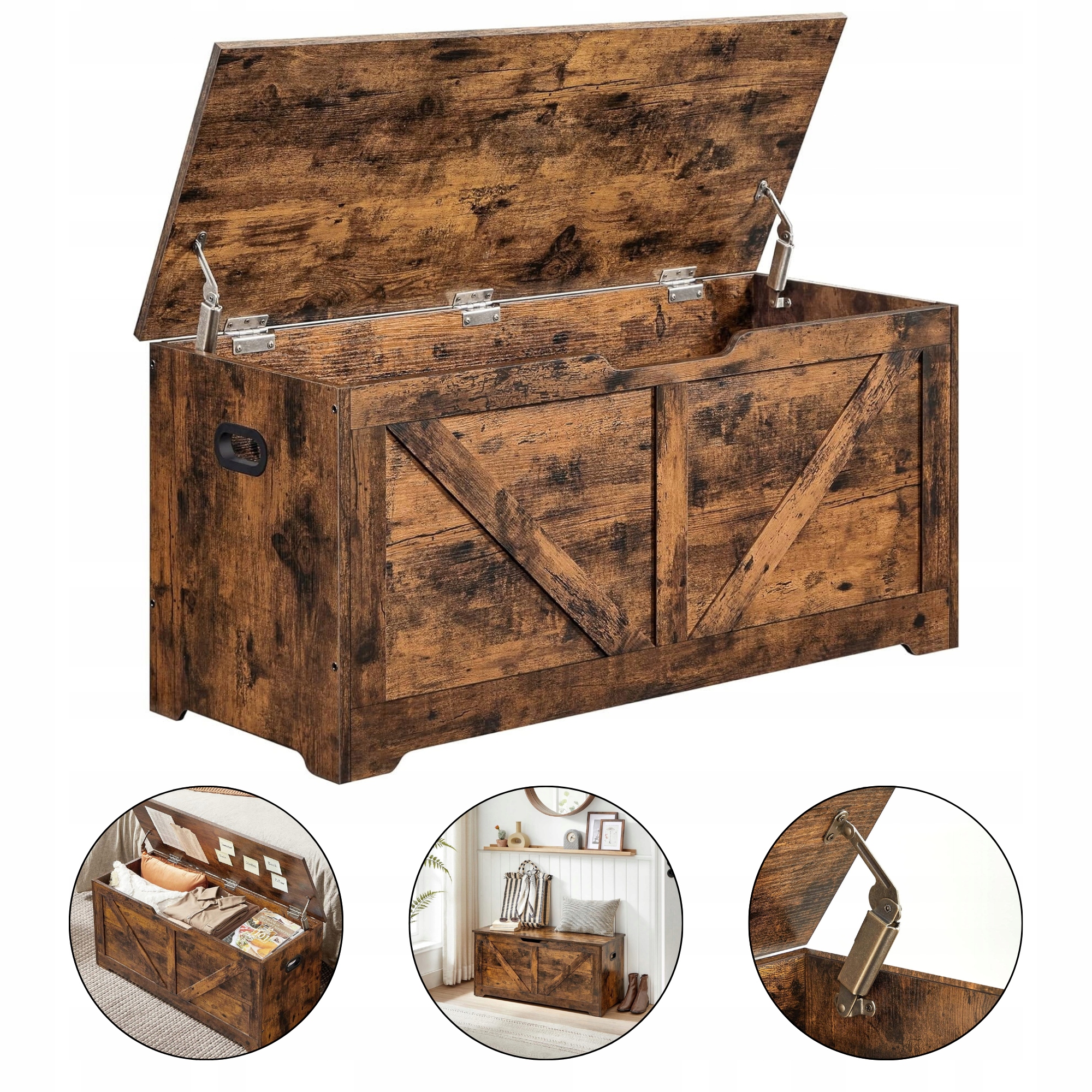 Úložný box, kufor, úložný priestor pred posteľou 100x40x46 cm Loft