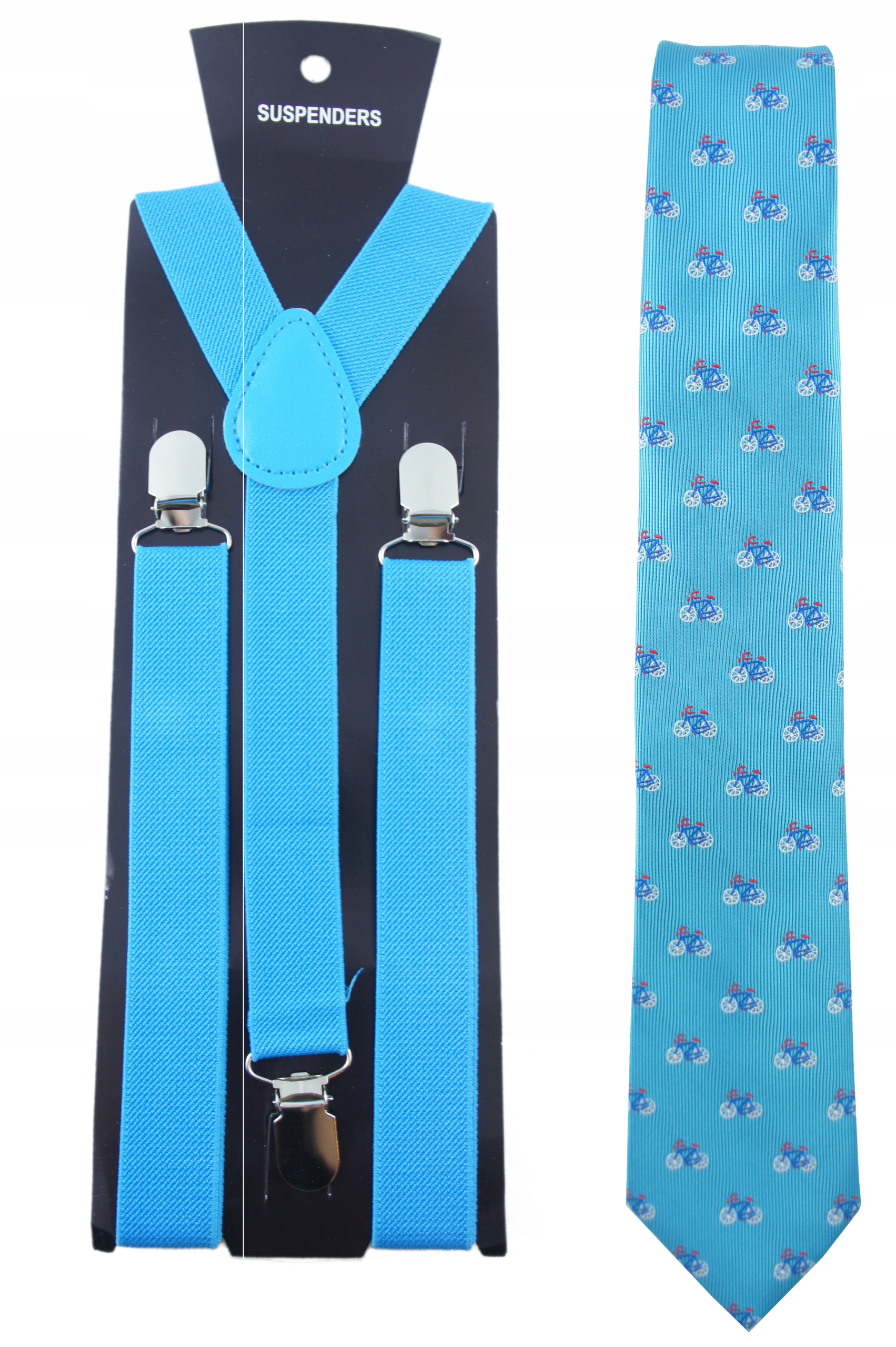 Szelki do spodni UNISEX regulowane powyżej 120cm wzrostu TURKUSOWE Rodzaj do spodni