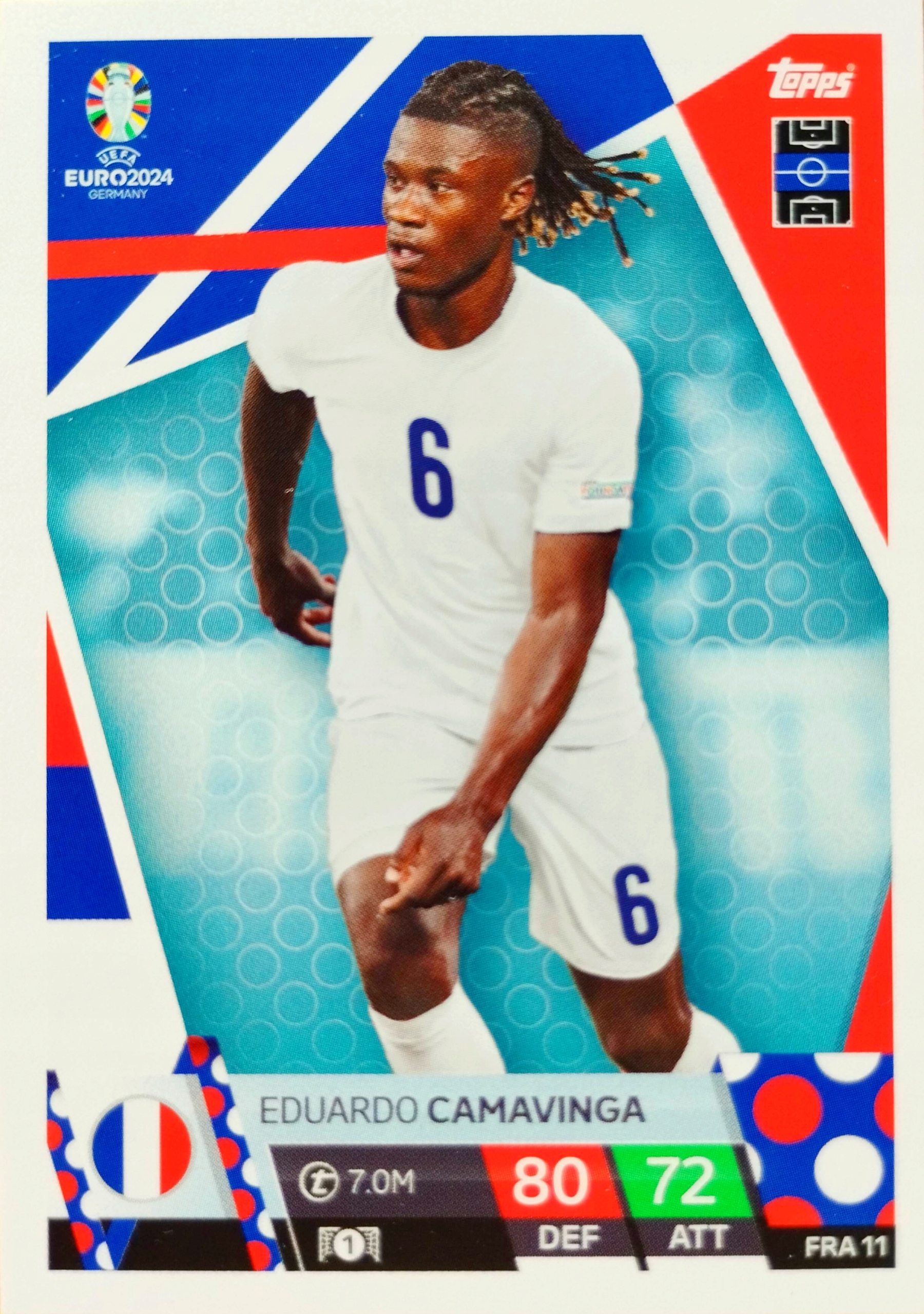 Euro 2024 Topps Match Attax Fra 11 Eduardo Camavinga Francja