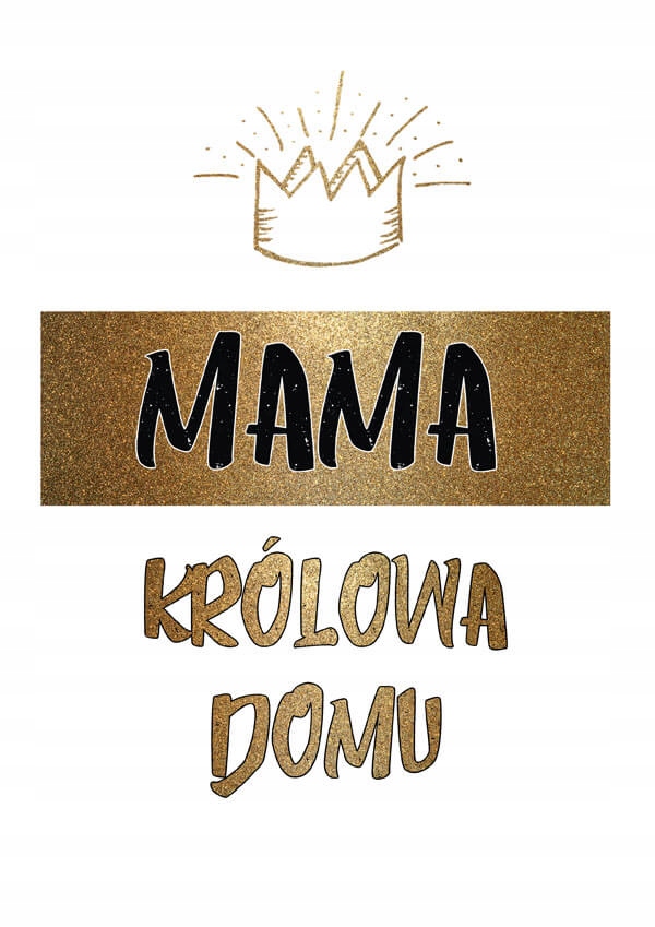 Królowa domu - plakat 70x100 cm