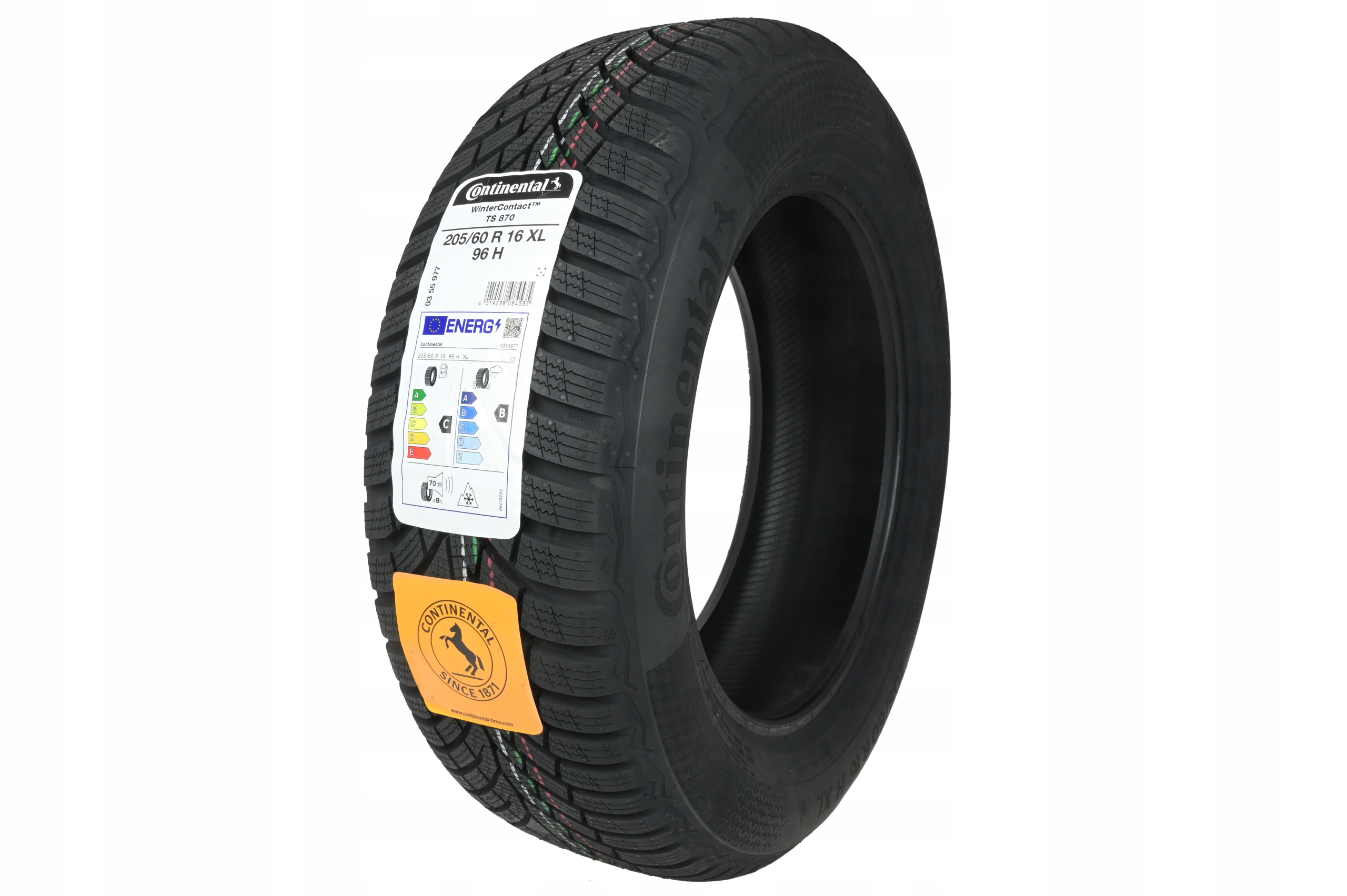 

1 x 205/60R16 XL 96H Ts 870 Continental Zima
