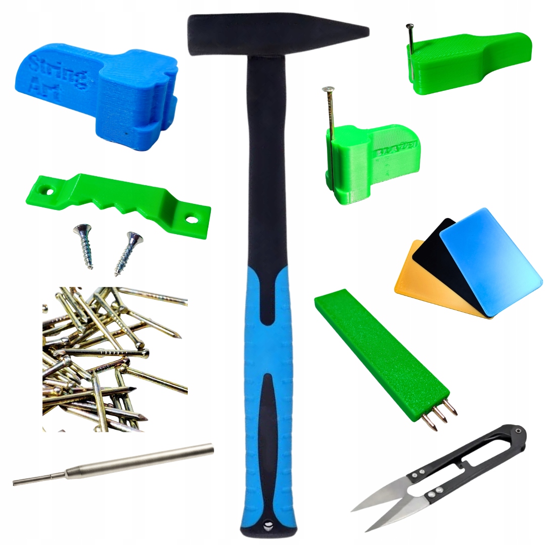 STRING MASTER - string art technika kiegészítő szett - 10 részes za ...