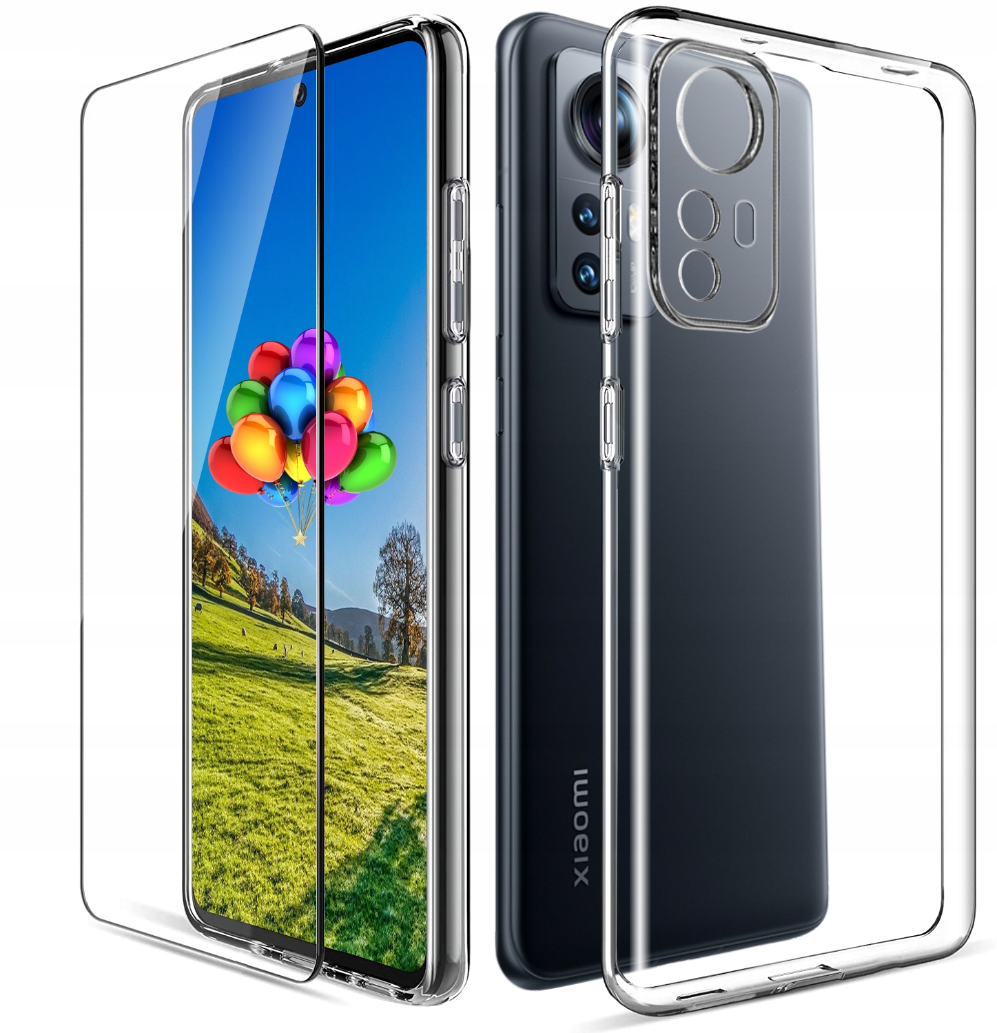 

Etui Silicone Case Szkło 9H do Xiaomi 12 Lite