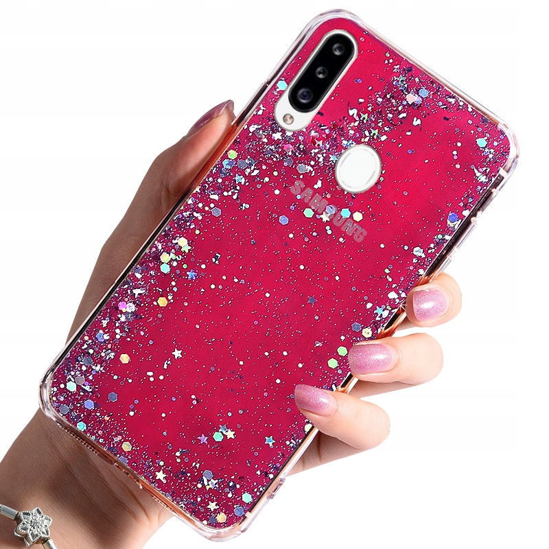 

Etui do Samsung Galaxy A20S Case Brokat Szkło 9H