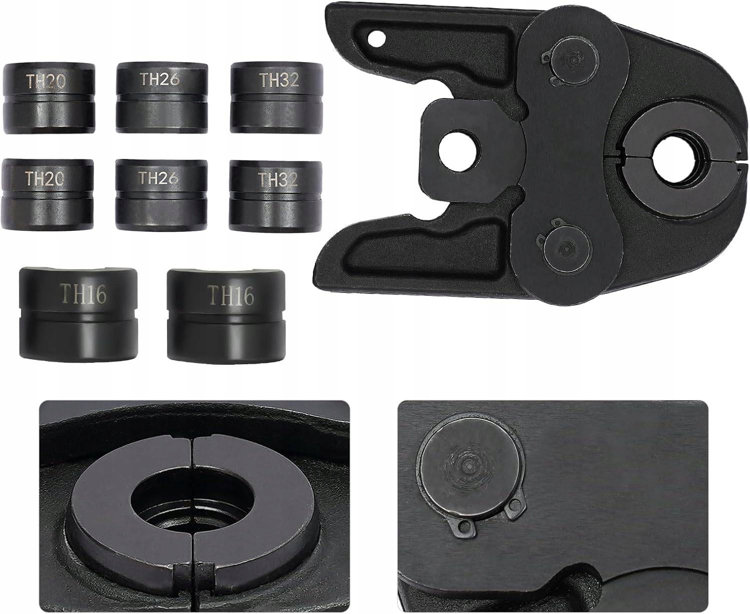 Upínací čelisti pro krimpovač trubek Pex Přítlačné formy TH16-20-26-32