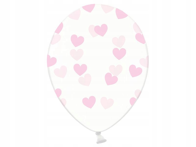 

Balon Przezroczysty Serca J. Róż 30cm 1szt