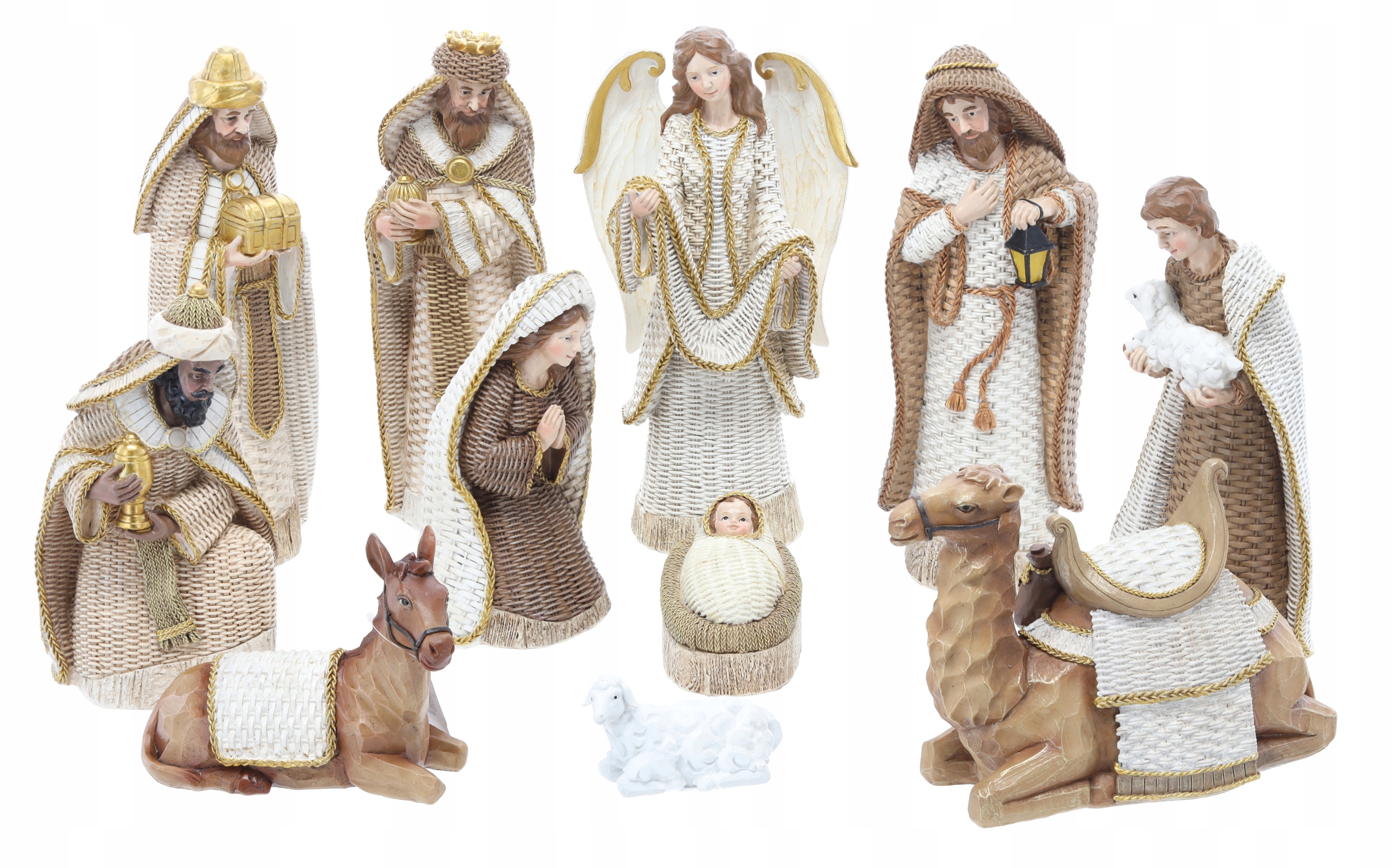 Vánoční Figurky Do Jeslí 31 CM Pryskyřice 11 Ks Vánoce