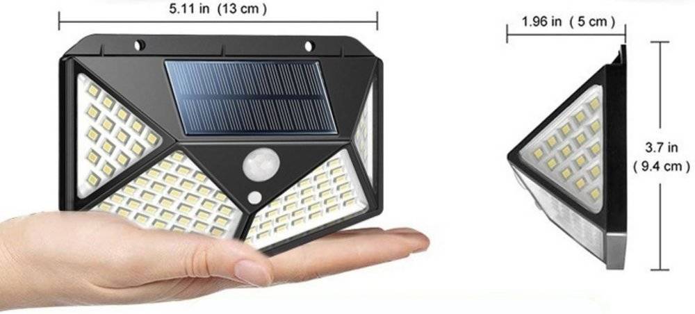 3x LAMPA SOLARNA ELEWACYJNA MOCNA 600 Im zasilanie solarne Marka inna