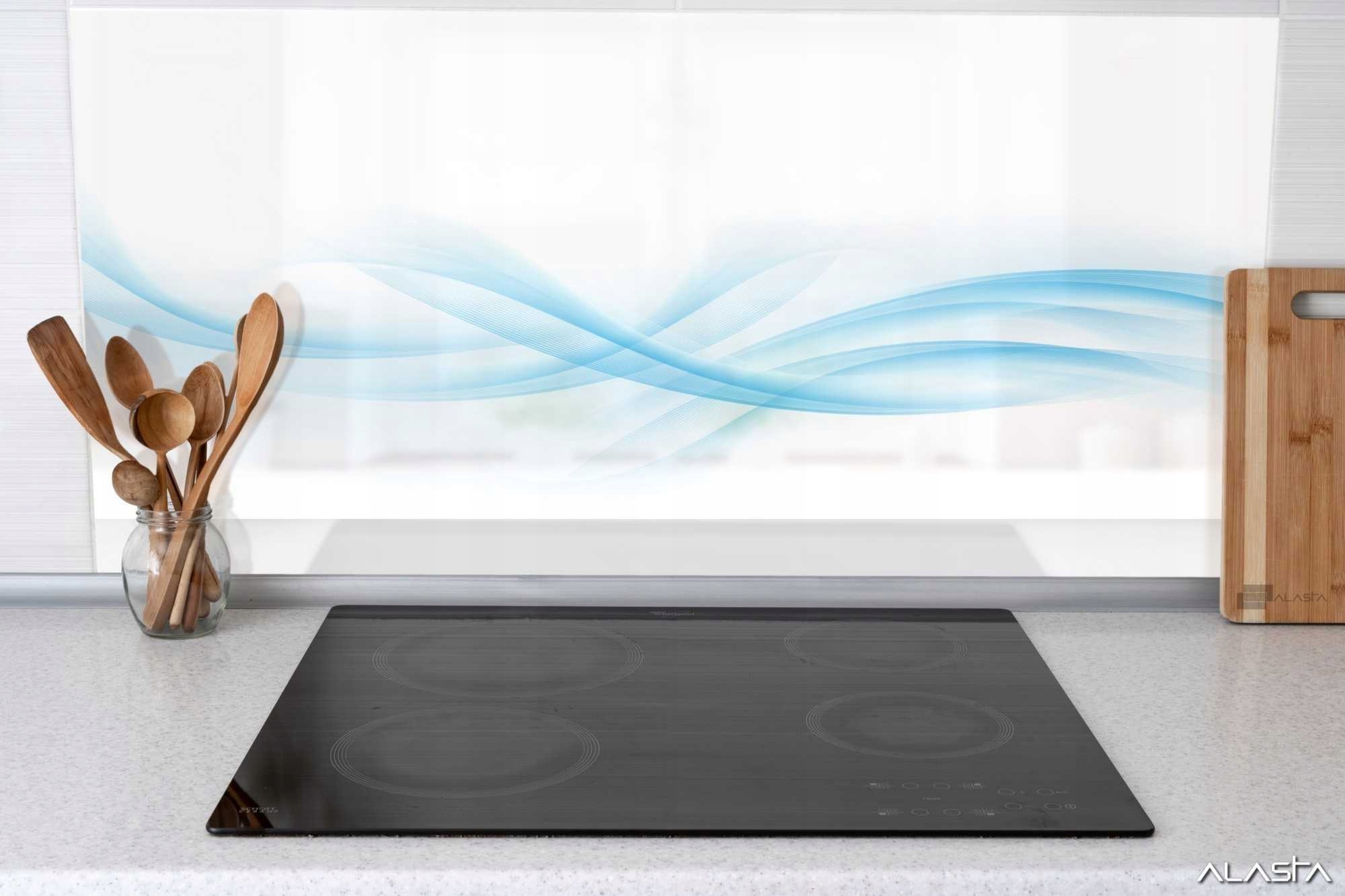 Panel szklany hartowany 80x60 Błękitna fala + KLEJ Liczba m² w ofercie 0.48 m²