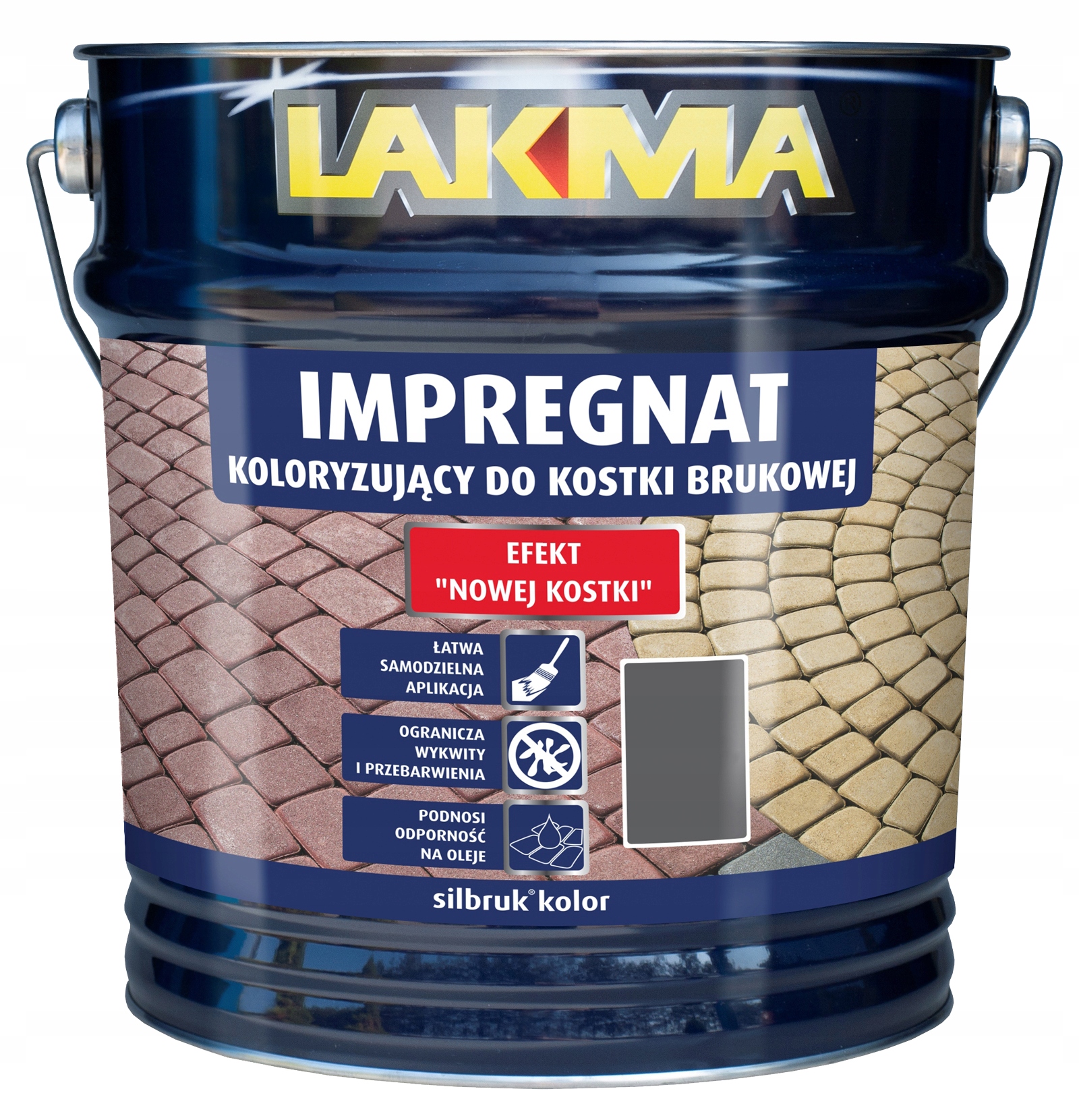 

Impregnat do kostki brukowej Silbruk Grafit 4L