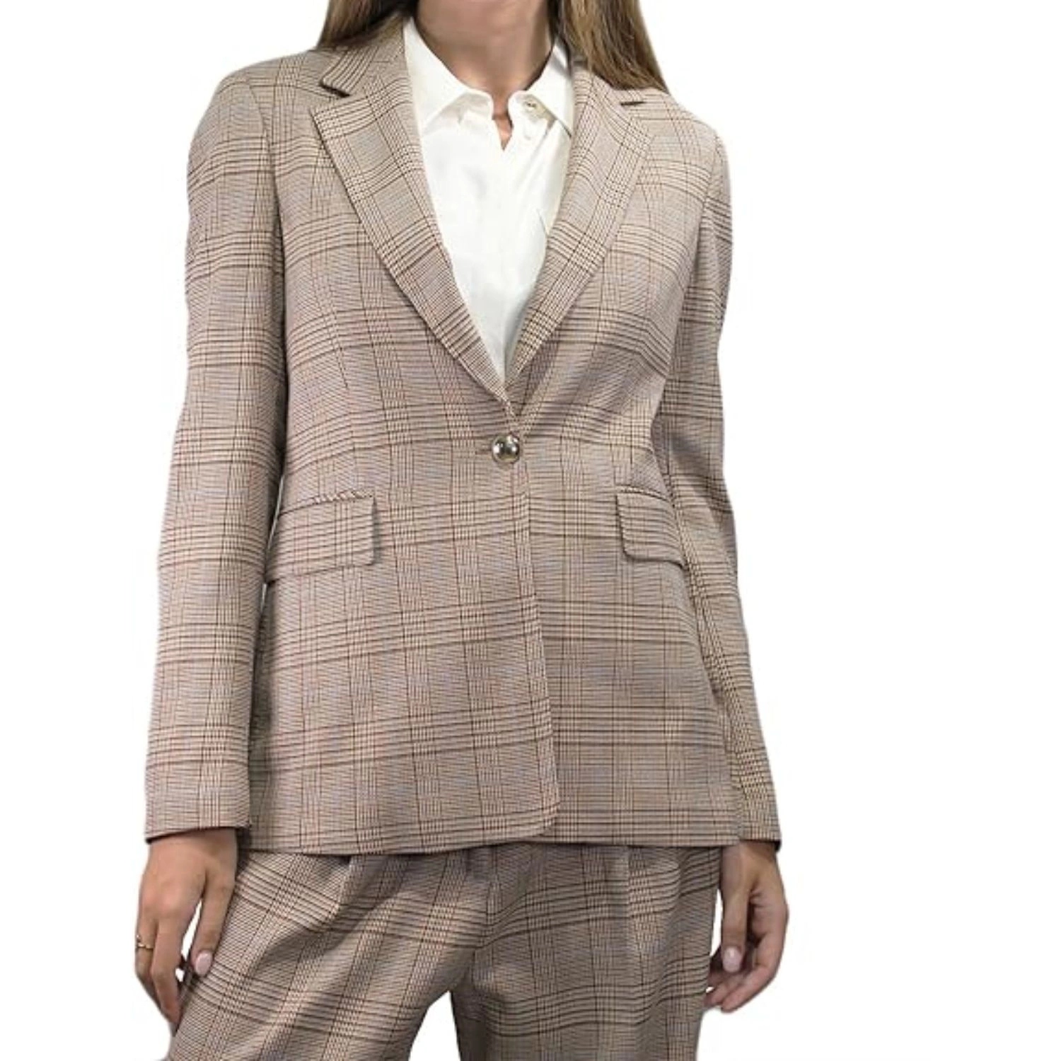 Dámská bunda Liu Jo Sako klasická, elegantní kostkovaná, It 42/M