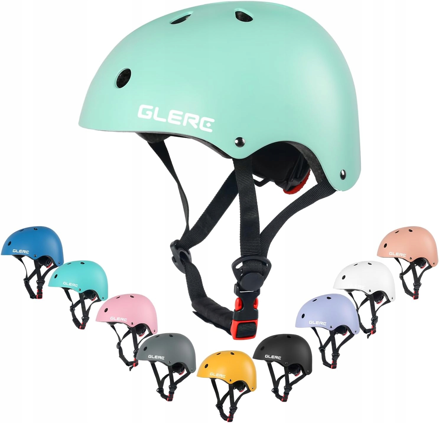 Glerc Kask rowerowy dla dzieci M miętowy