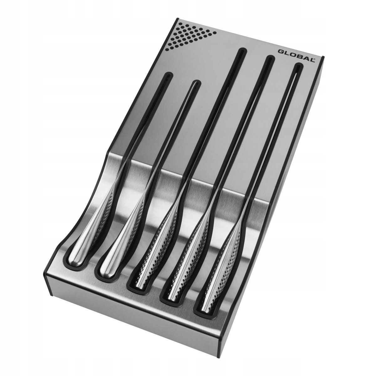 Sada 5 nožov s podstavcom Global Dock Set B