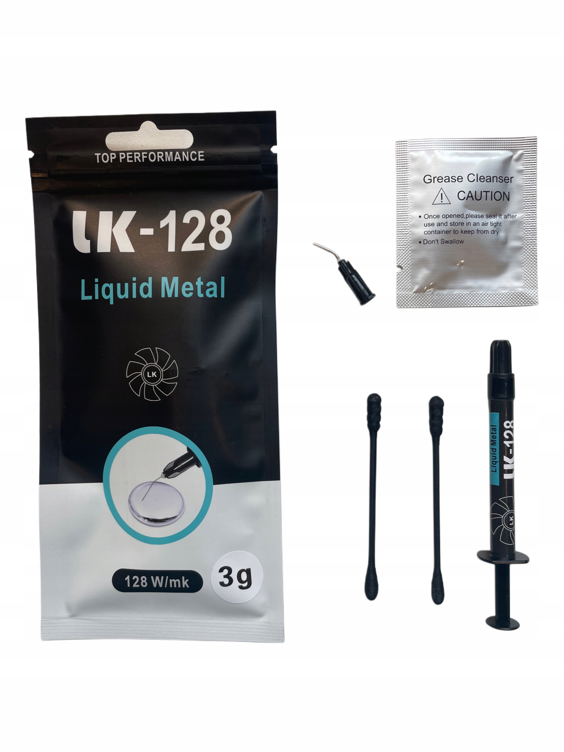 Metal ciekły LK-128 W/mK 3g CPU/GPU/LAPTOP/PS5 ekstremalne chłodzenie