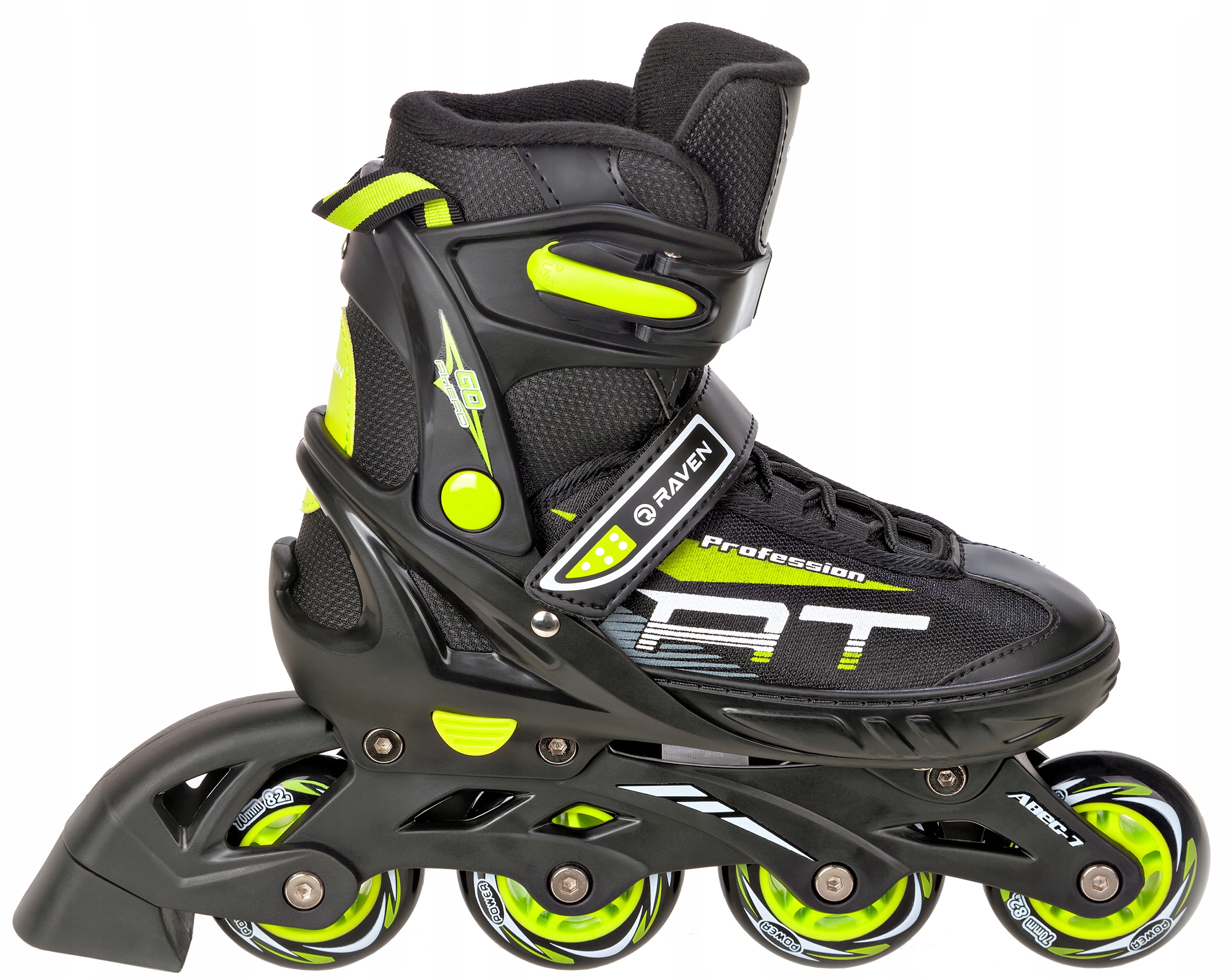 

Rolki Raven Profession Black/Lime 38-42 Kauczuk