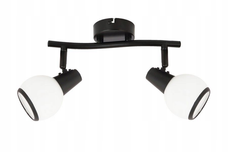 Stropní svítidlo černá nastavitelná 2xE14 40W Reality Loris 25 cm