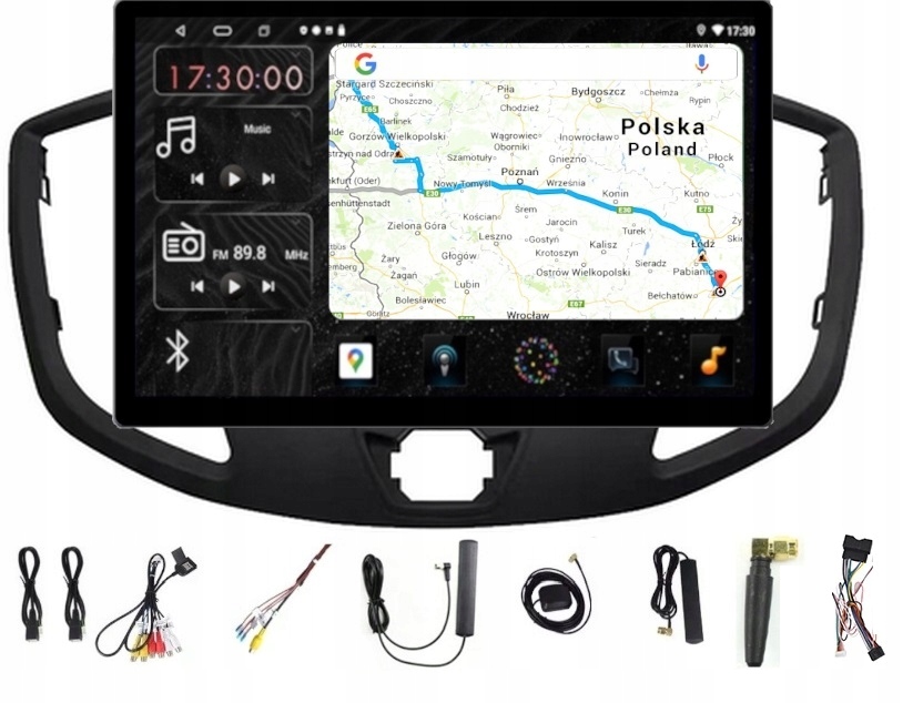 Autorádio Gps S Androidem Ford Transit 2014-2018 Carplay Wifi Usb 6/128GB Sim Modem