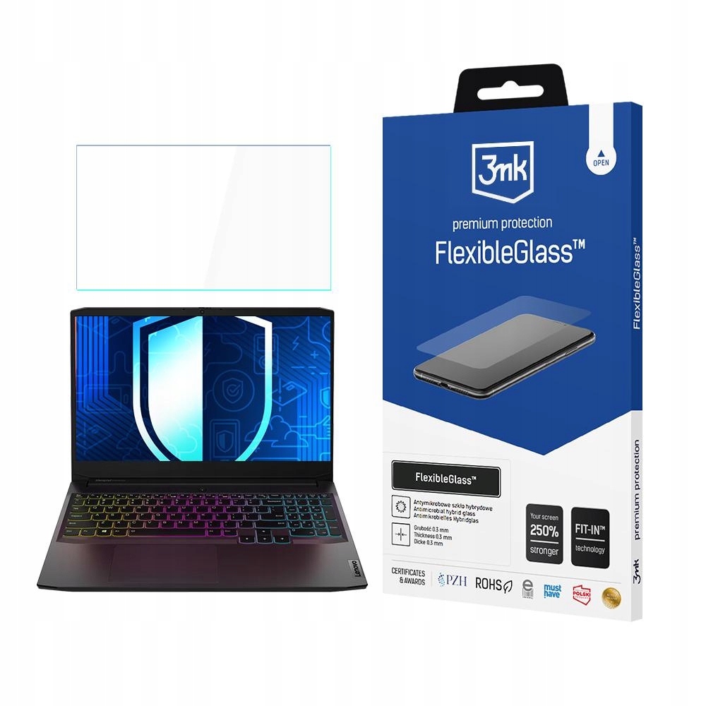 Hybridní Sklo pro Lenovo IdeaPad Gaming 3 15.6 3mk FlexibleGlass