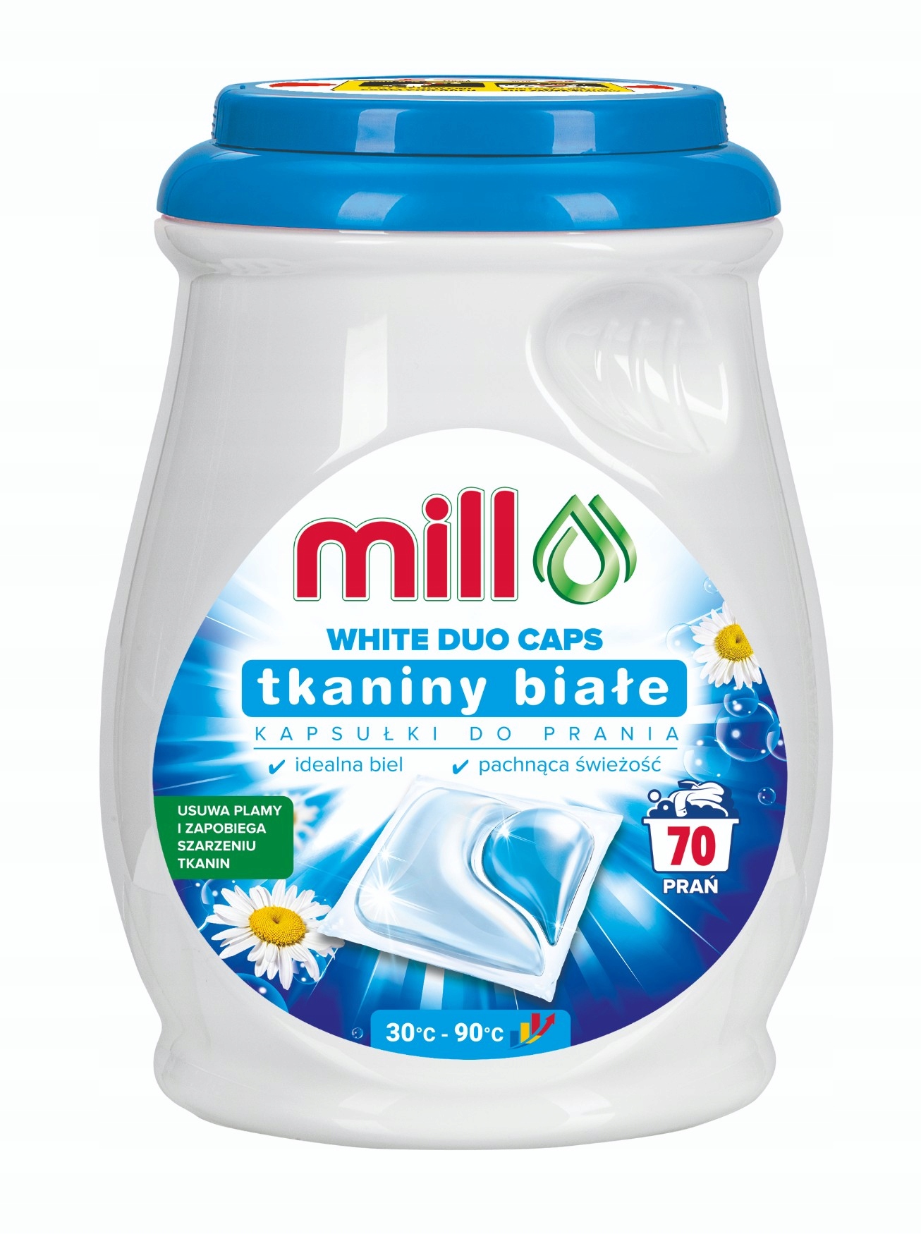 Levně MILL 70 ks profesionálních Kapsle na bílé prádlo