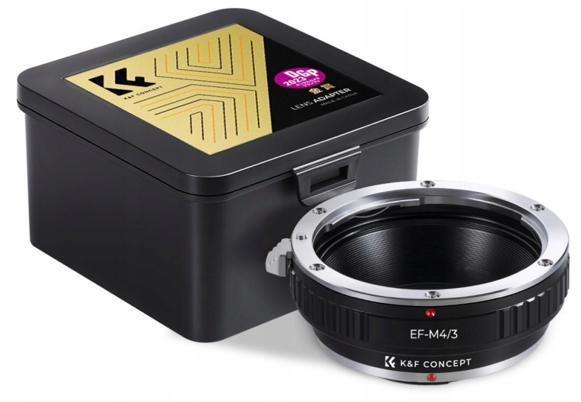 Adaptér Objektivu S Kroužkem Pro Objektiv Eos Ef Na M4/3 Olympus K&f Concept
