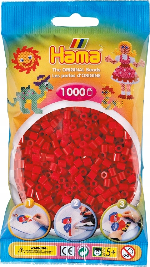 

Koraliki Hama MIDI 1000 207-22 Ciemny Czerwony