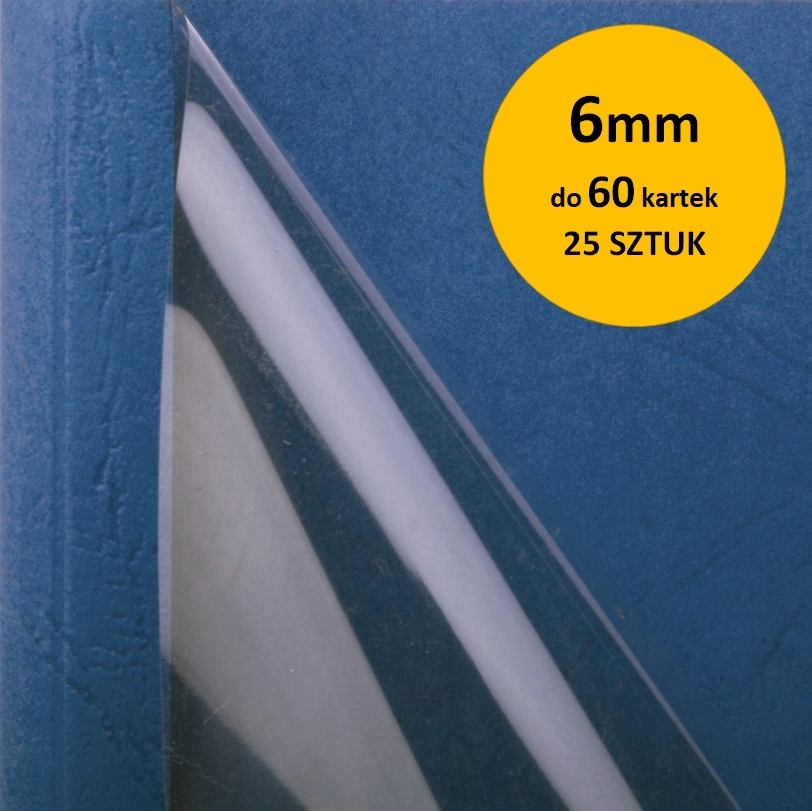 

Okładki do termobindownic 6mm 60k Granatowe 25szt