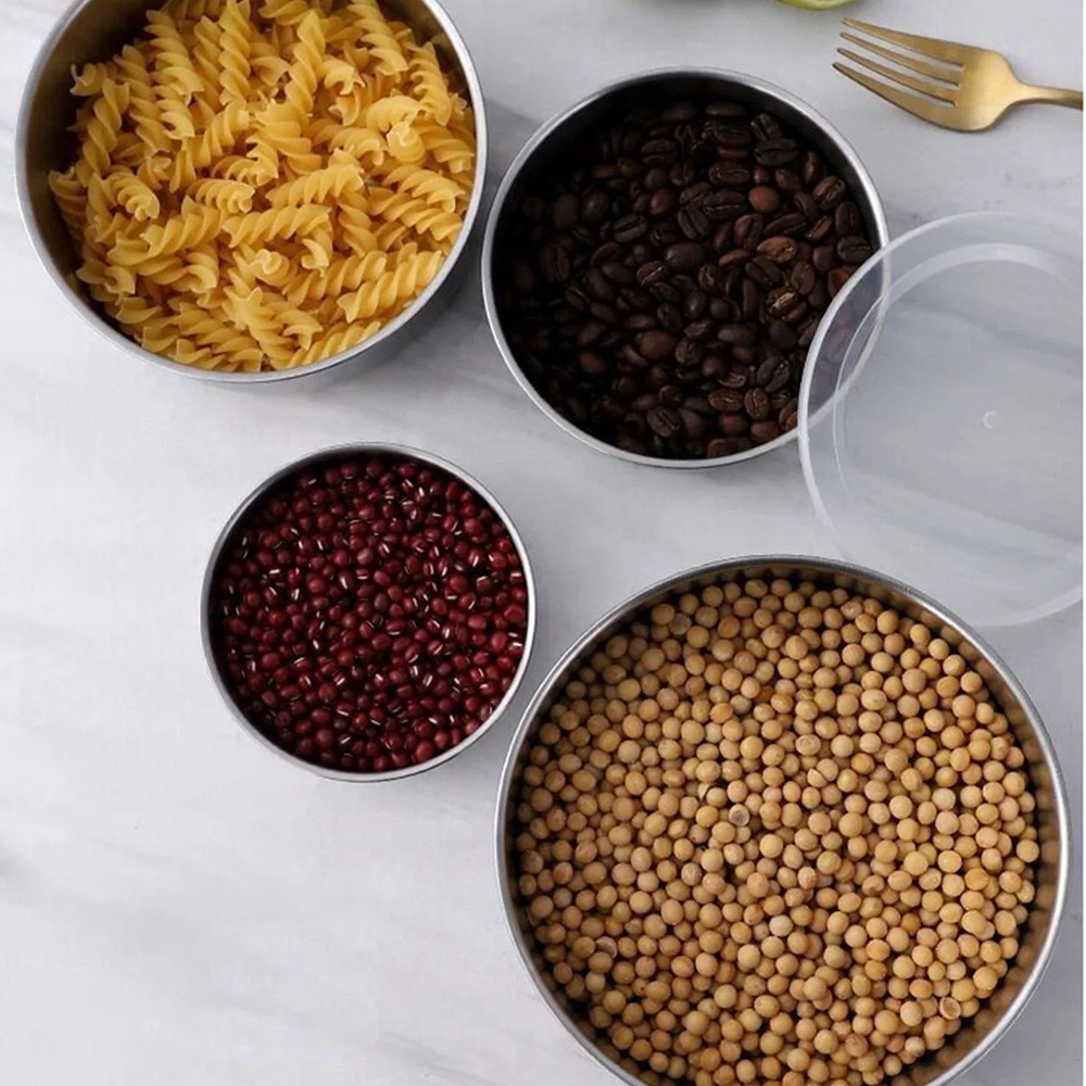 MISKA MISKI Z POKRYWKĄ KUCHENNA STALOWA GASTRONOMICZNA KOMPLET STAL 5SZT Pojemność 12.7 l