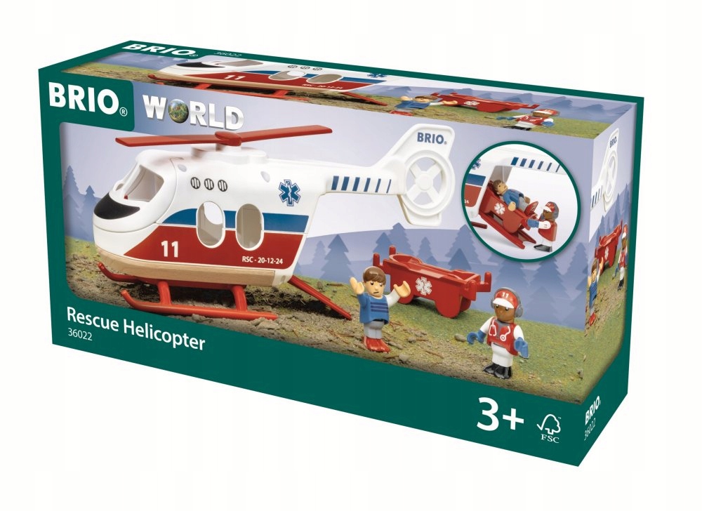HELIKOPTER RATUNKOWY ŚMIGŁOWIEC NOSZE FIGURKI BRIO Płeć chłopcy dziewczynki