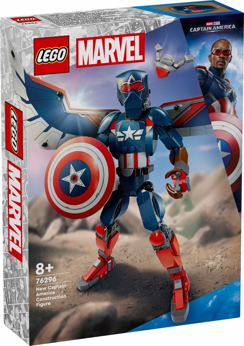 Lego Stavebnice Heroes 76296 Figurka nového Kapitána Ameriky