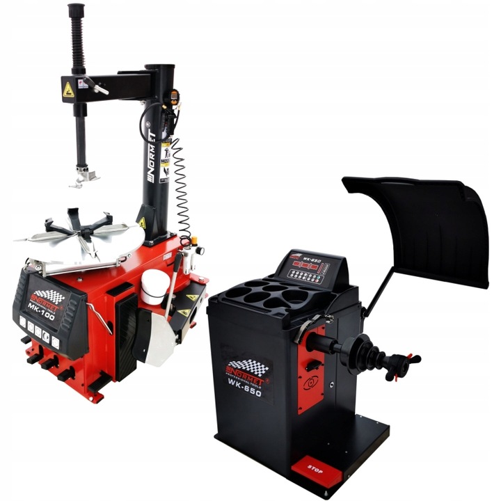Vulkanizační sada pro pneumatiky kol Vyvažovačka WK500 a montážní stroj MK2503R