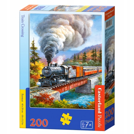 

Castorland Puzzle 200 el. Pociąg