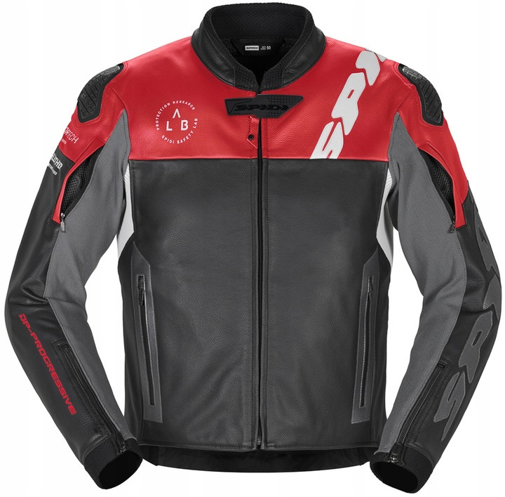 Spidi Dp Progressive Red Kožená Motocyklová Bunda 52