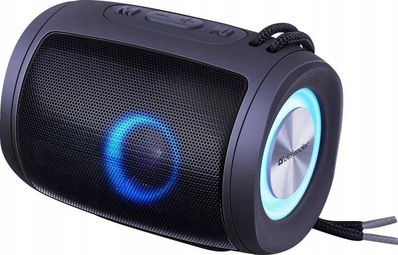 DEFENDER Przenośny Mini Głośnik Bluetooth 5.3 LED FM MP3 SD Bezprzewodowy Model 65200