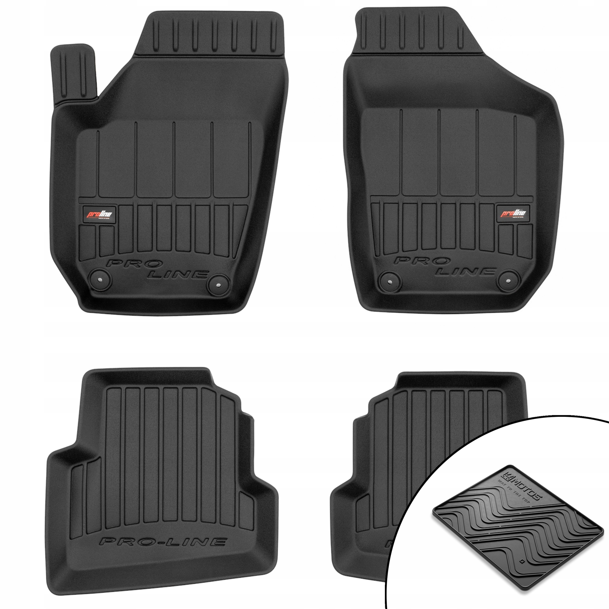 Gumové 3D koberce Škoda Fabia II 2006-2014 rohož bonus