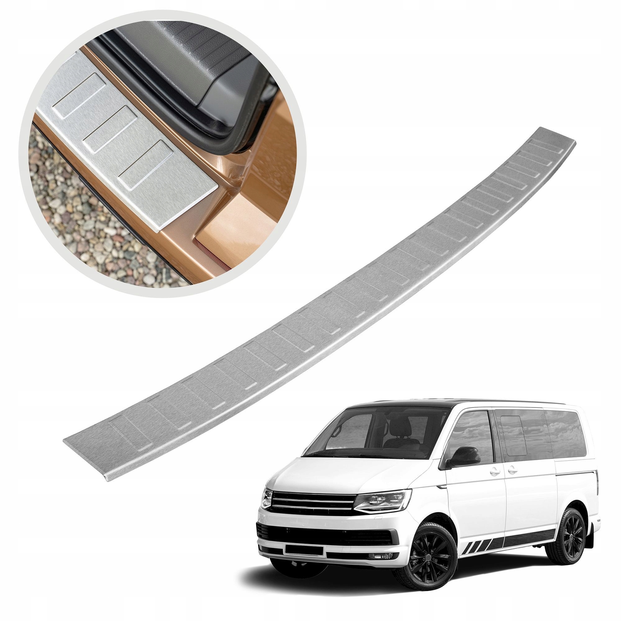 Ochranná lišta na zadný nárazník pre Vw Multivan T6 2015-2019
