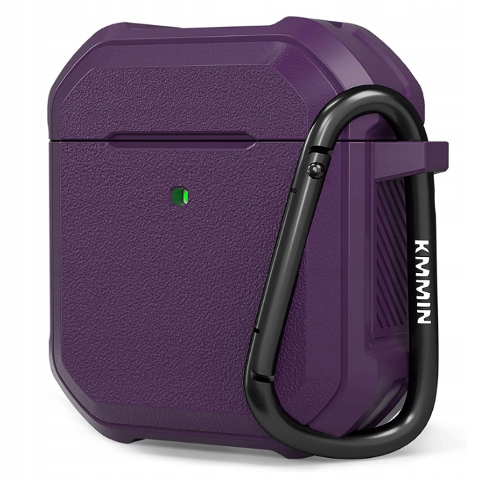 Twardy futerał ochronny do Airpods 2 i 1 fioletowy