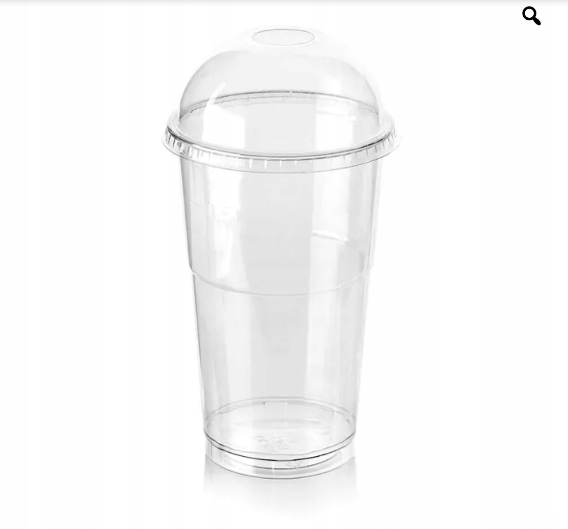 

Kubki Pet Shake 300/350ML Z Wieczkiem Wypukłym 50S
