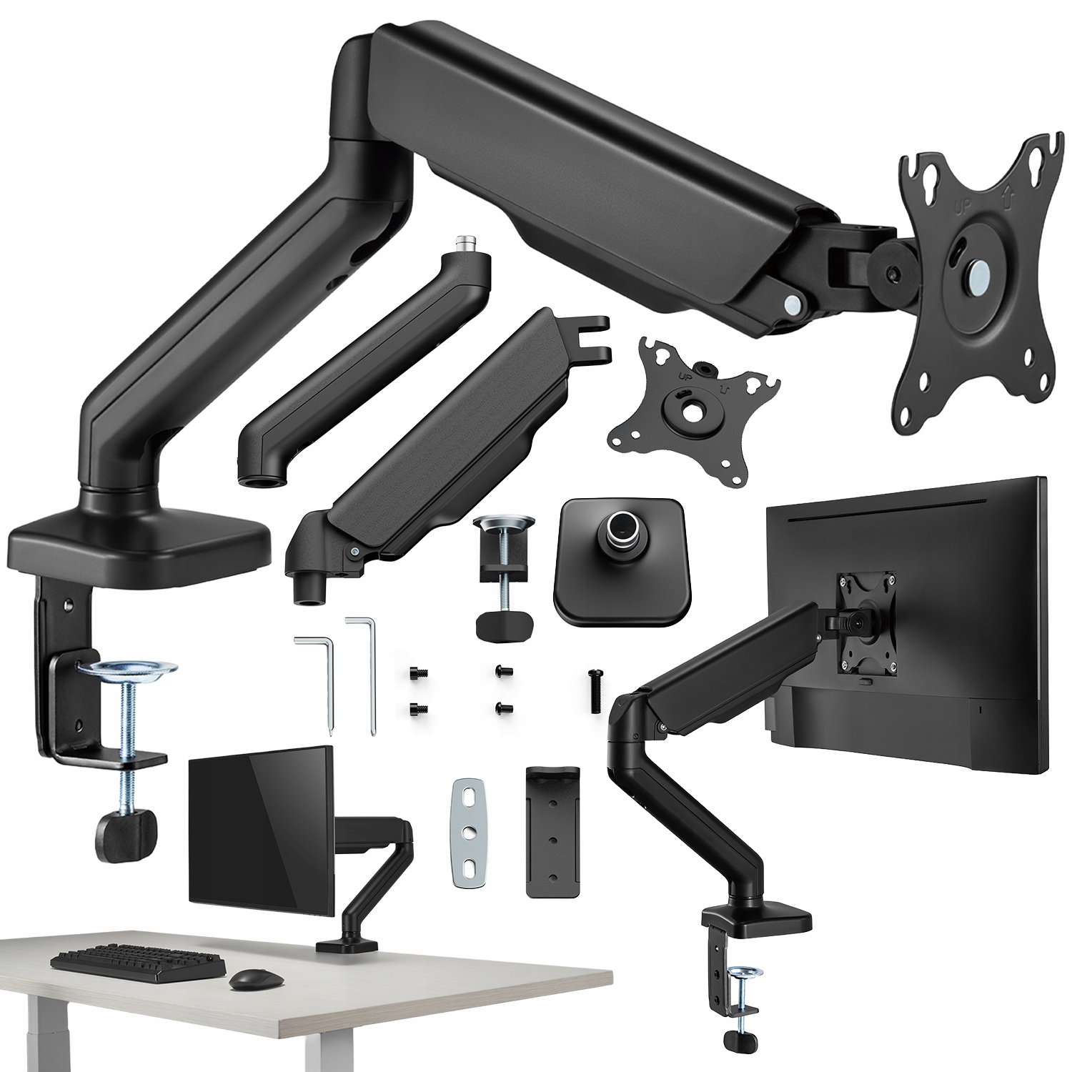 Pohyblivý Držák Na Monitor 17-32" Vesa 100 x 100 10 x 10 cm K Psacímu Stolu