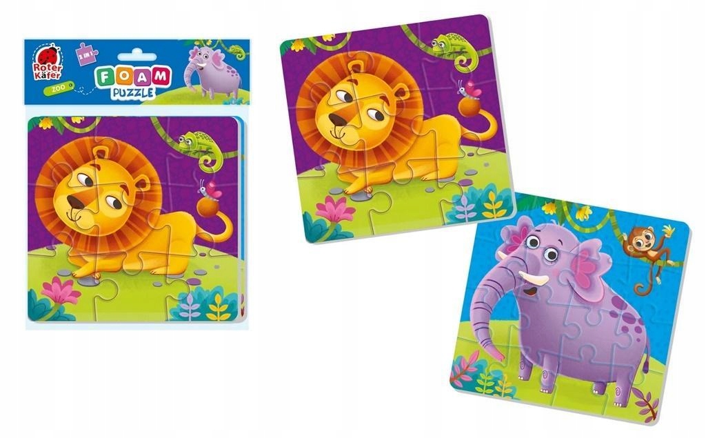 

Puzzle Piankowe 2w1 Zoo Roter Kafer