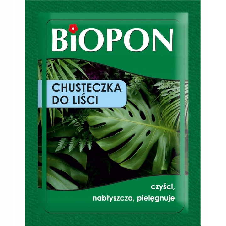 BIOPON CHUSTECZKA DO LIŚCI ROŚLIN CZYŚCI KURZ NABŁ