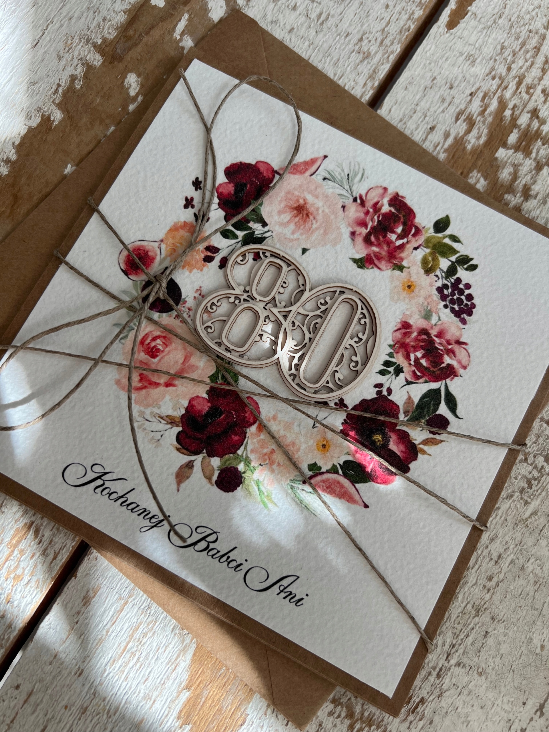 Přání k 80. narozeninám dárek s personalizací