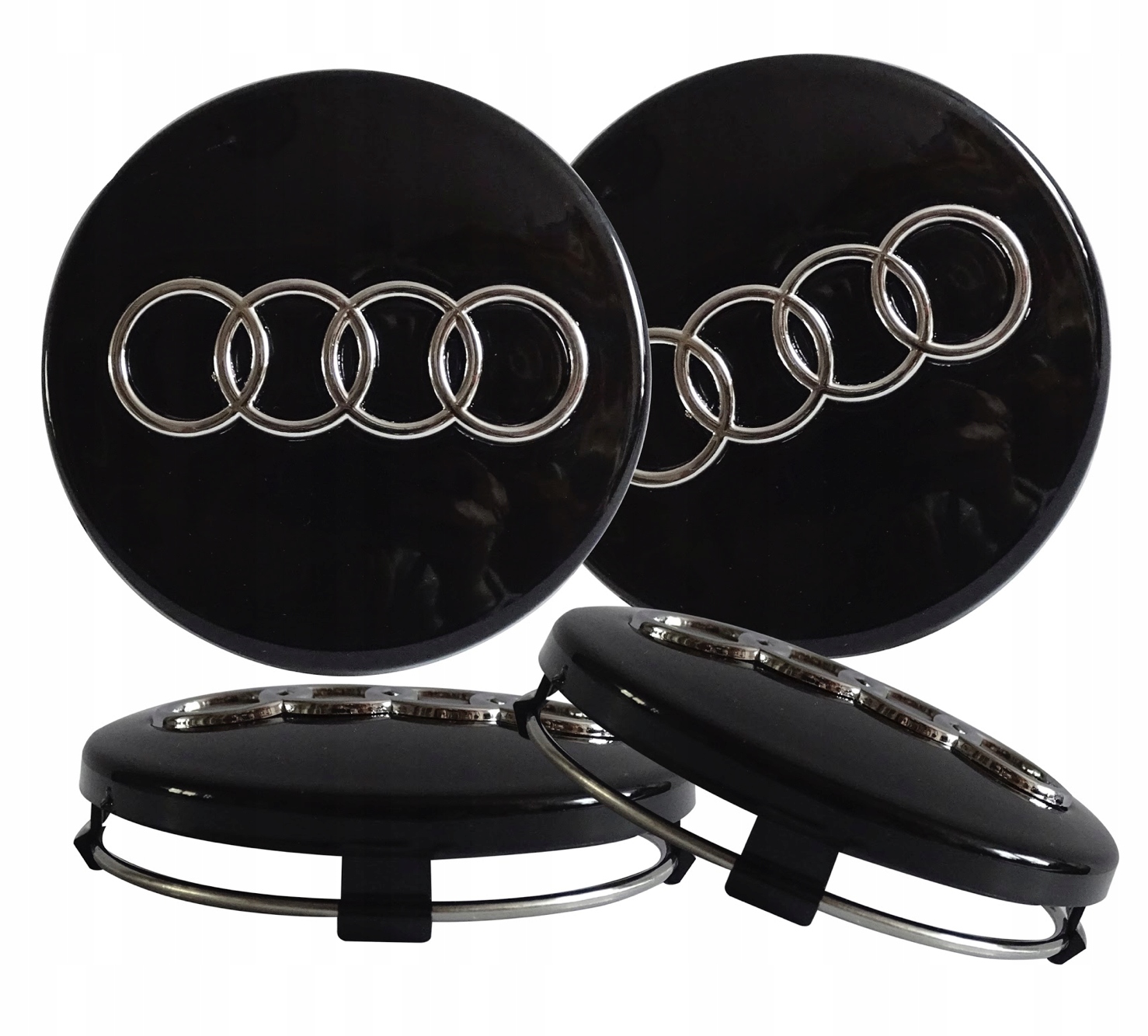 

Czarne Dekielki Emblematy Audi 68mm 8D0601170 4Szt