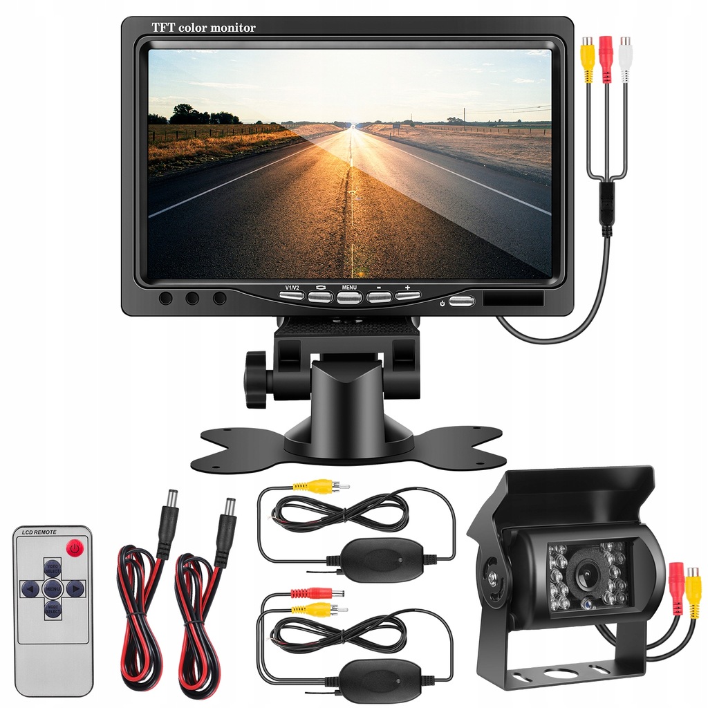 Bezdrôtová Ahd Súprava Cúvacej Kamery 7" Monitor Kamera