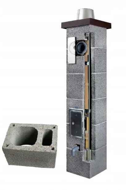 Plynový komínový systém Osmose Osmo Las fi 100 7 m Kw